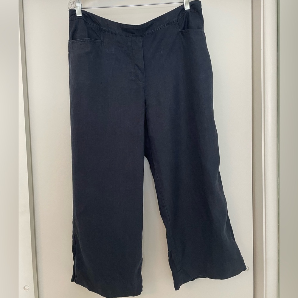 J. Jill Navy Wide Leg Pants